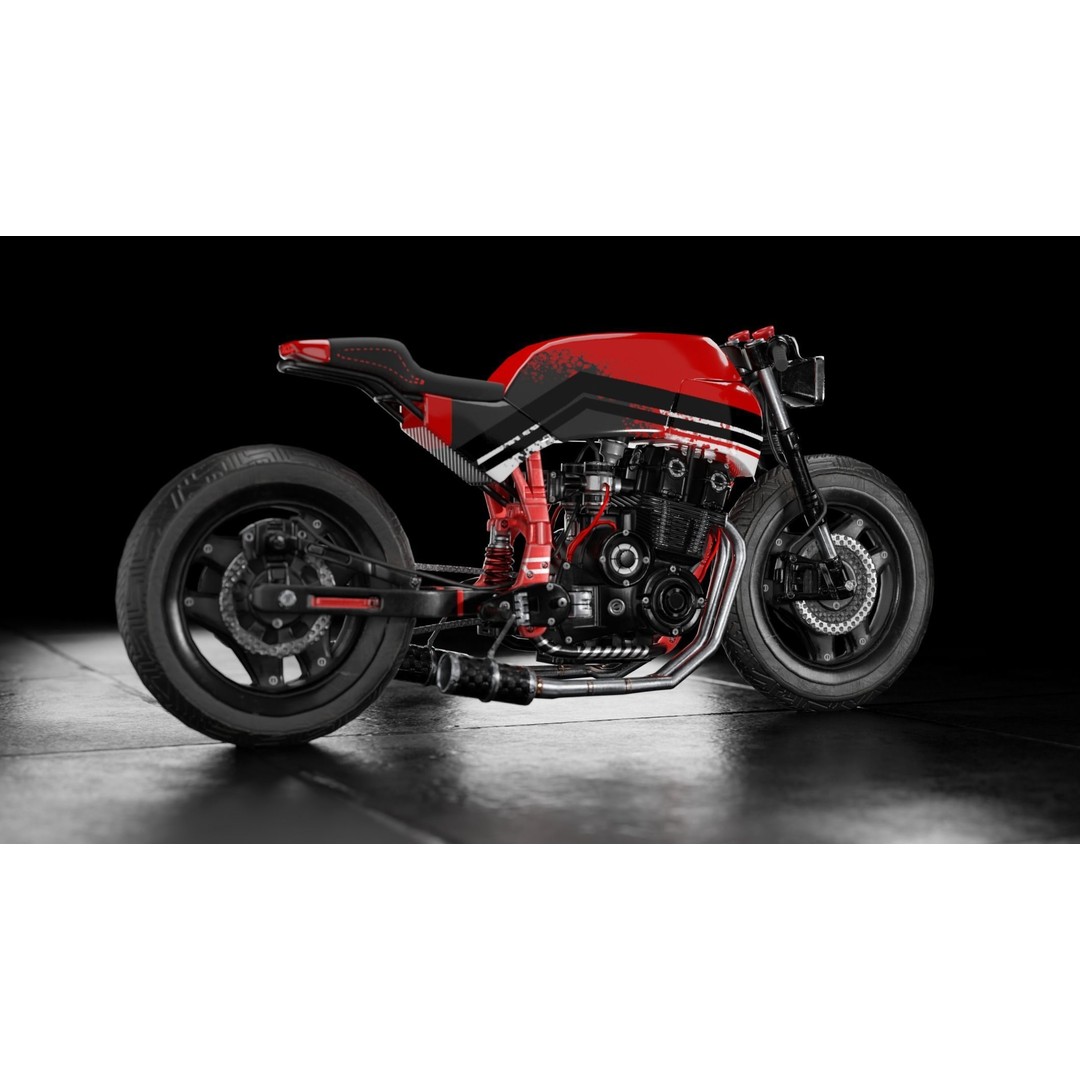 Racing Bike 3D Model – Realistic PBR Textured Game Asset, FBX, OBJ - View 8
