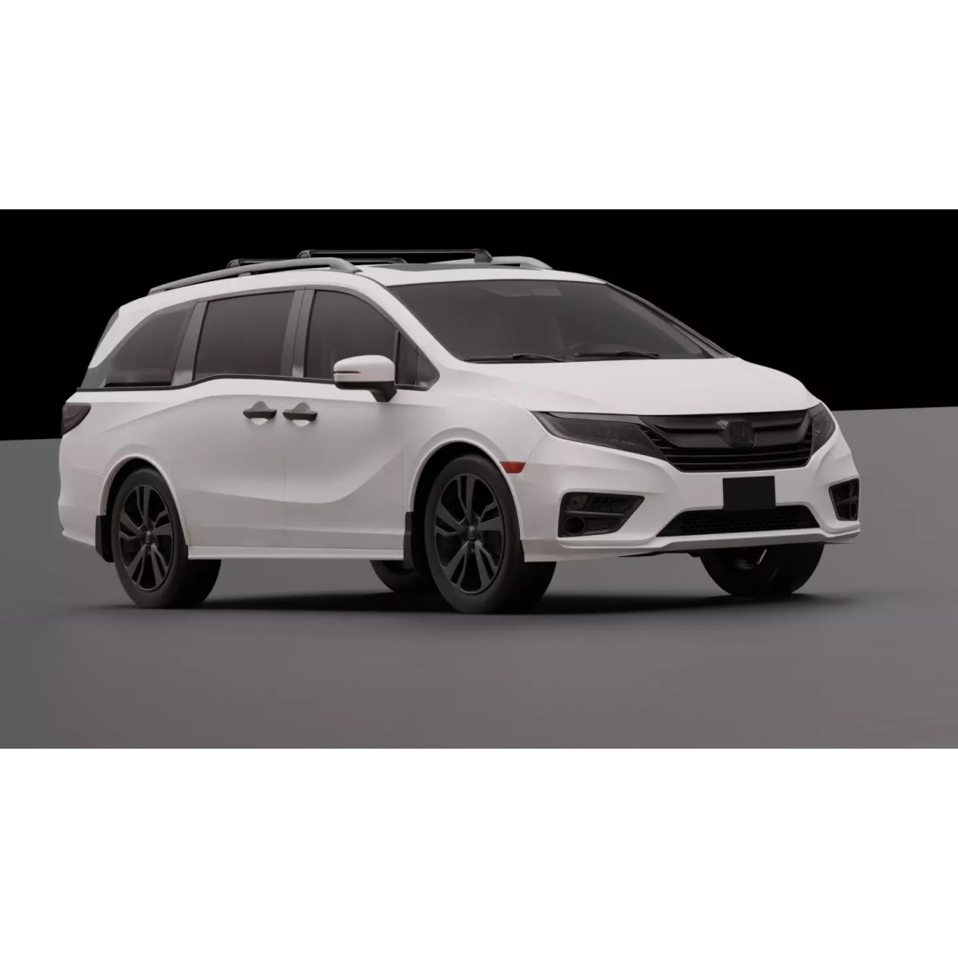 Honda Odyssey Elite 2019 3D Model – High Fidelity Vehicle Asset, FBX, PBR - View 11