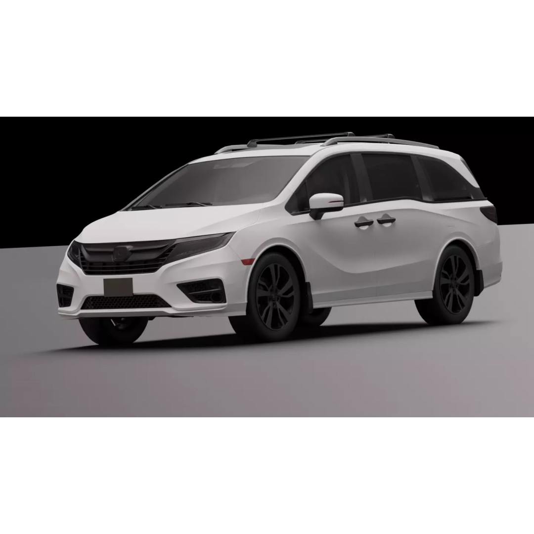 Honda Odyssey Elite 2019 3D Model – High Fidelity Vehicle Asset, FBX, PBR - View 17