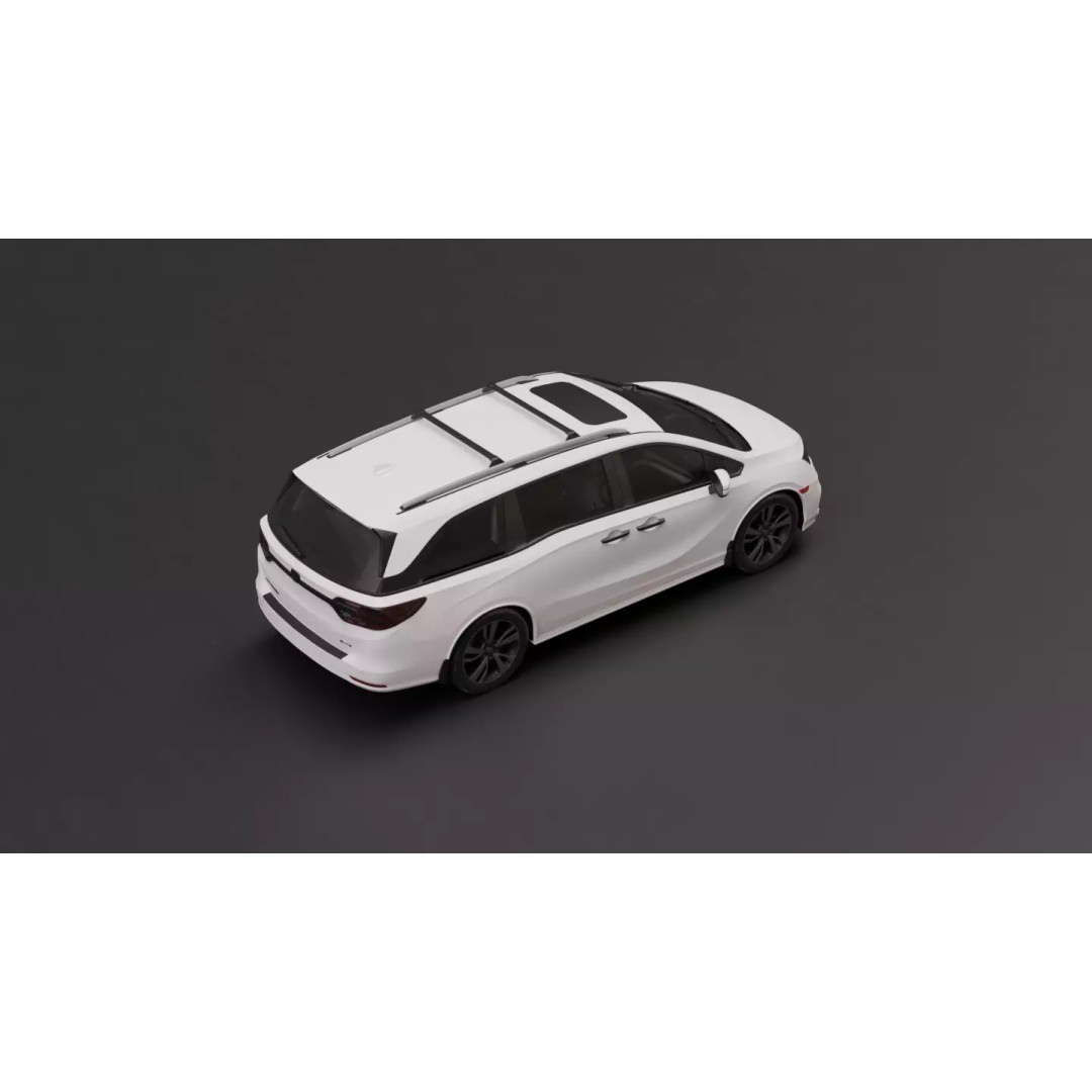 Honda Odyssey Elite 2019 3D Model – High Fidelity Vehicle Asset, FBX, PBR - View 9