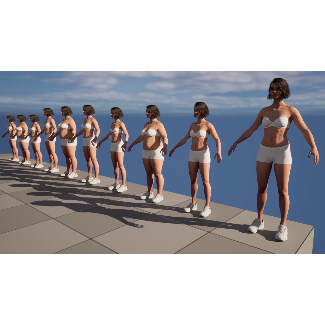 Sneakers 3D Model – Rigged Low-Poly Game Asset for UE5 and Metahumans