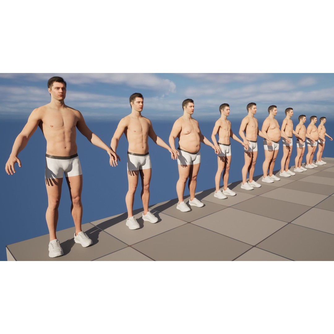 Sneakers 3D Model – Rigged Low-Poly Game Asset for UE5 and Metahumans - View 13
