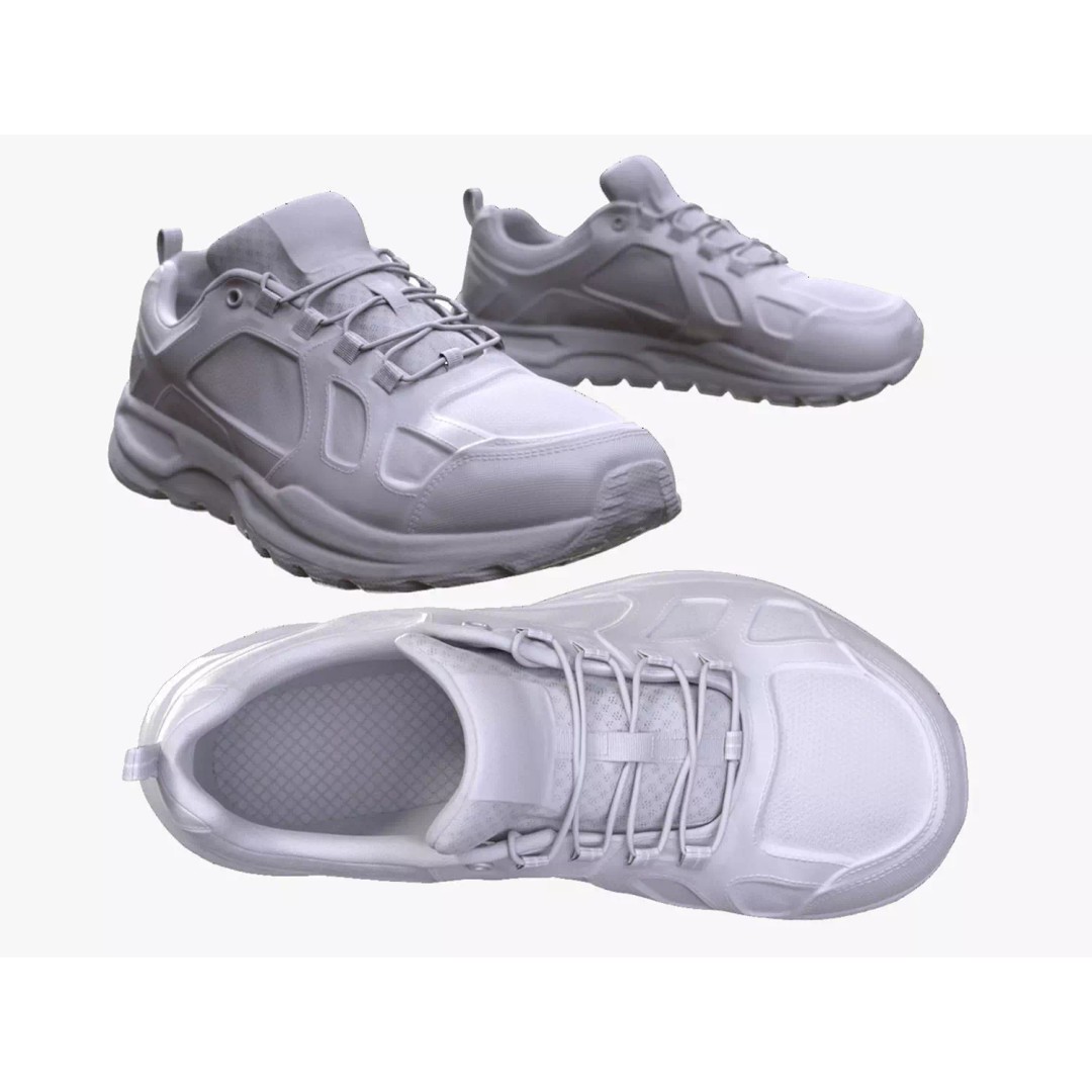 Sneakers 3D Model – Rigged Low-Poly Game Asset for UE5 and Metahumans - View 2