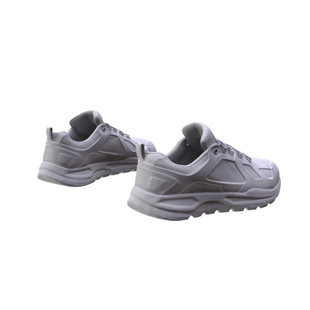 Sneakers 3D Model – Rigged Low-Poly Game Asset for UE5 and Metahumans - View 5