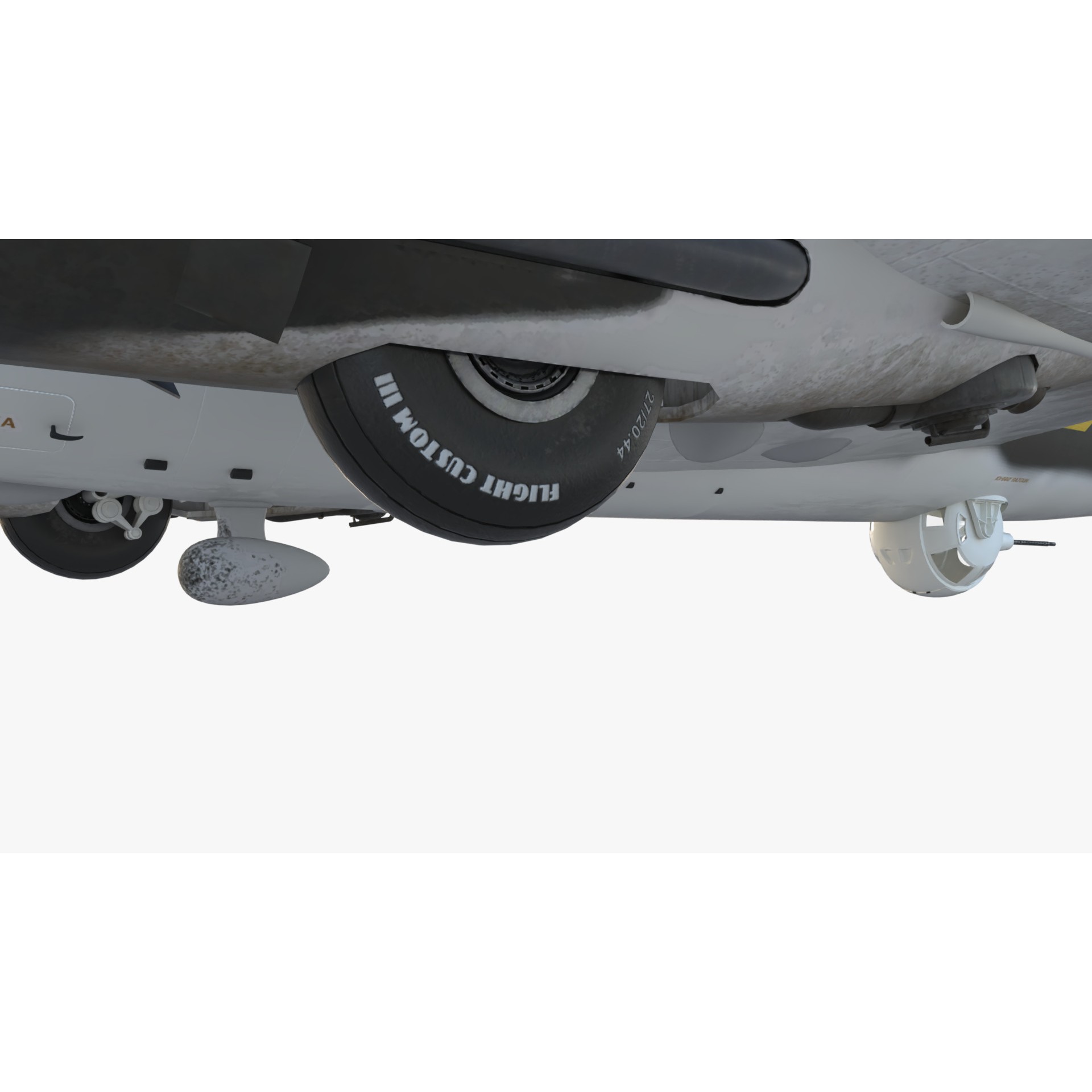 Boeing B-17 Flying Fortress - Low-Poly Game-Ready 3D Model - View 14