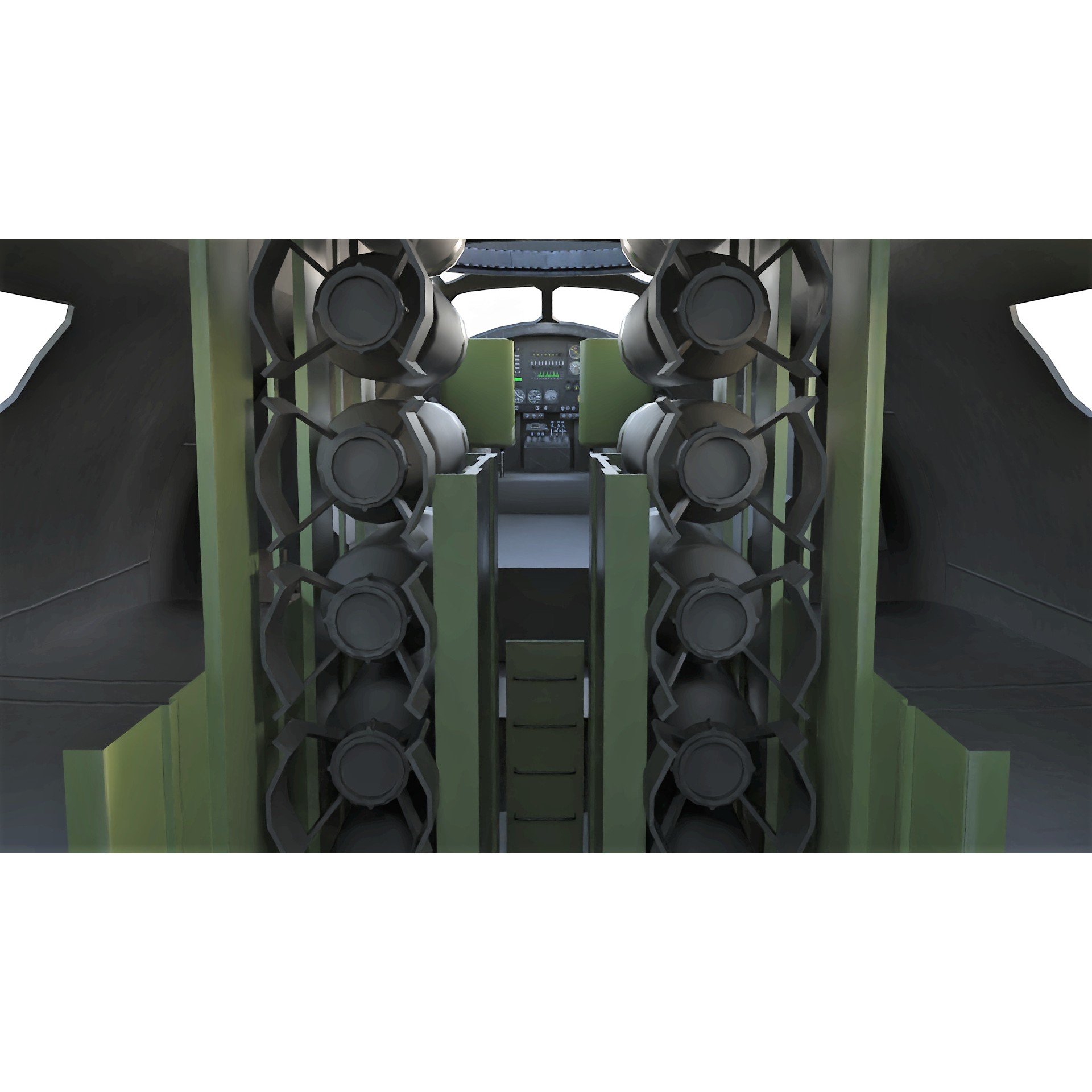 Boeing B-17 Flying Fortress - Low-Poly Game-Ready 3D Model - View 8