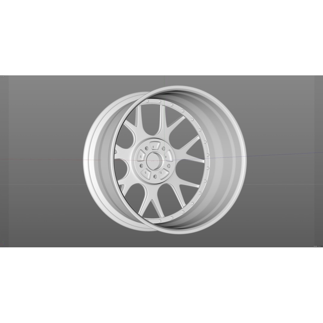 BBS CH-R2 3D Model – Low Poly Vehicle Wheel, PBR Textures, FBX - View 17