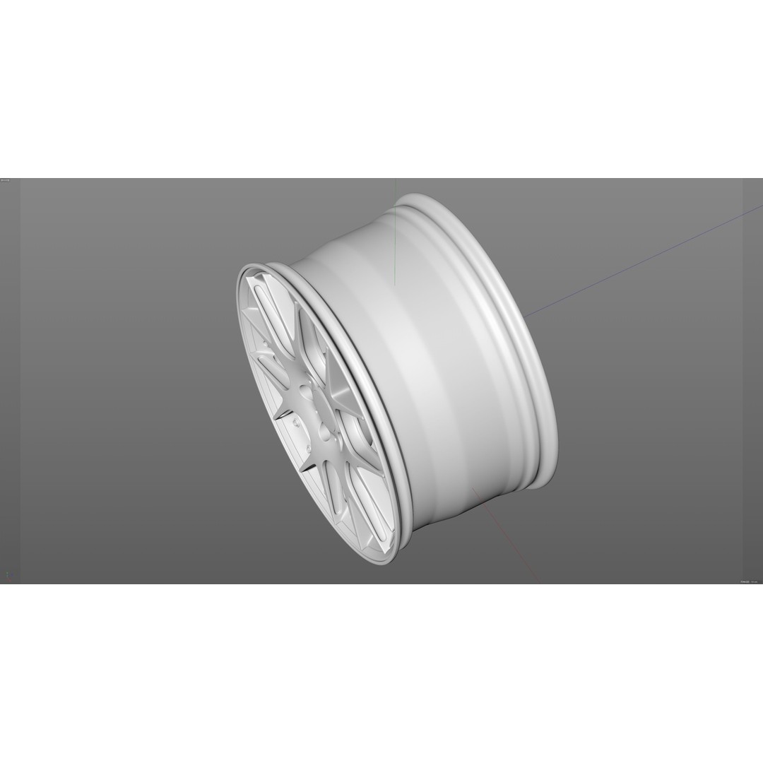 BBS CH-R2 3D Model – Low Poly Vehicle Wheel, PBR Textures, FBX - View 19