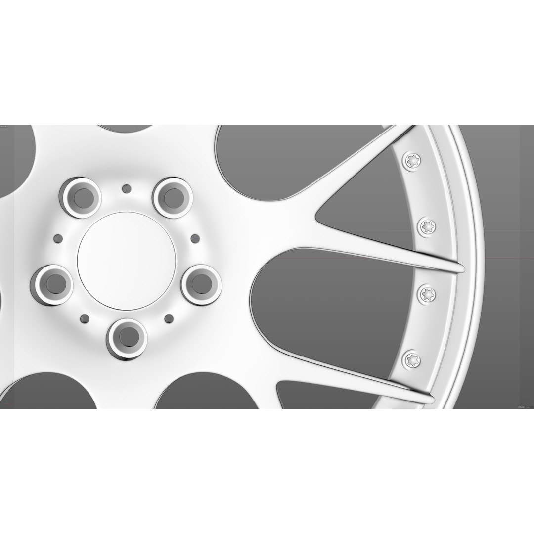 BBS CH-R2 3D Model – Low Poly Vehicle Wheel, PBR Textures, FBX - View 24