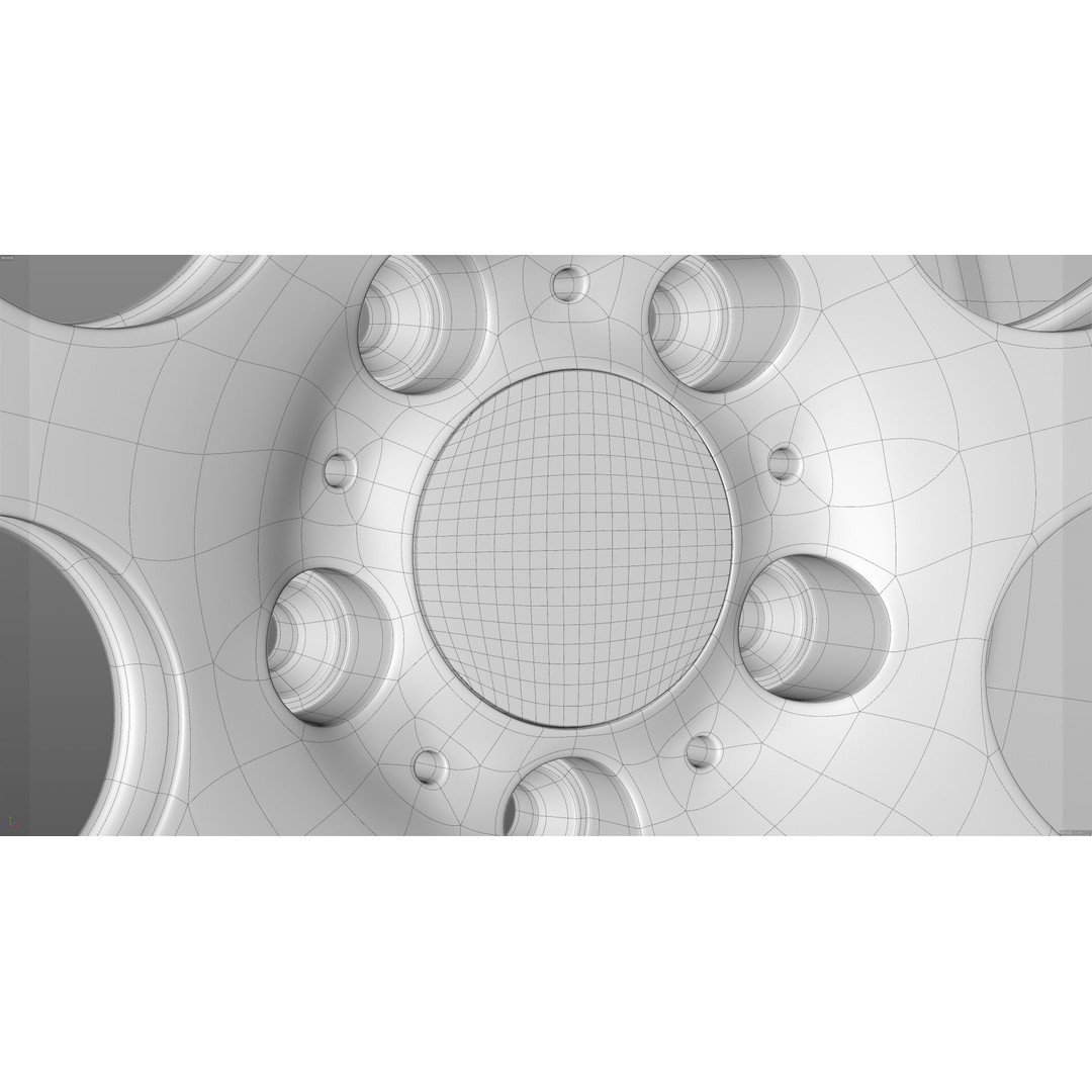 BBS CH-R2 3D Model – Low Poly Vehicle Wheel, PBR Textures, FBX - View 32