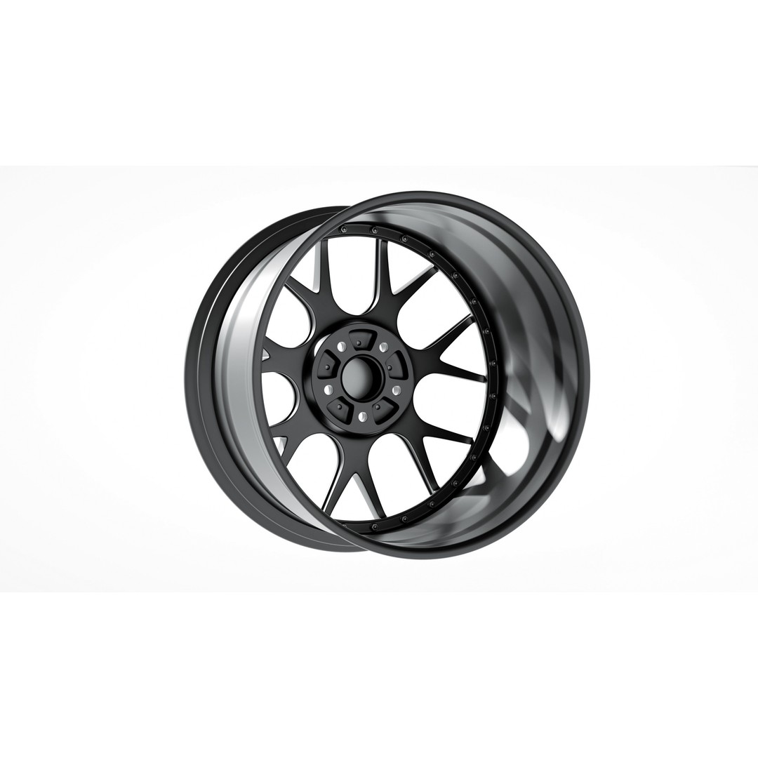 BBS CH-R2 3D Model – Low Poly Vehicle Wheel, PBR Textures, FBX - View 6