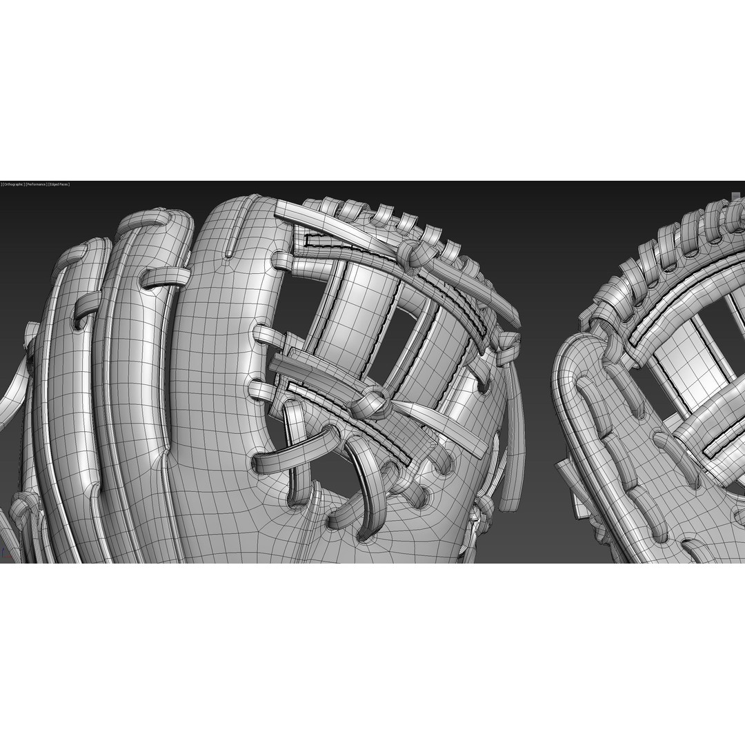Baseball Glove 3D Model – High Poly Photorealistic Asset, FBX, OBJ - View 11