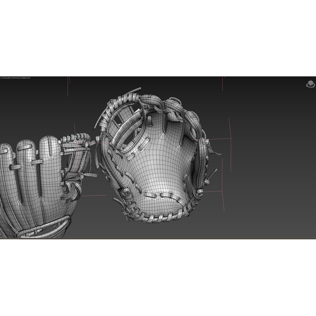 Baseball Glove 3D Model – High Poly Photorealistic Asset, FBX, OBJ - View 12