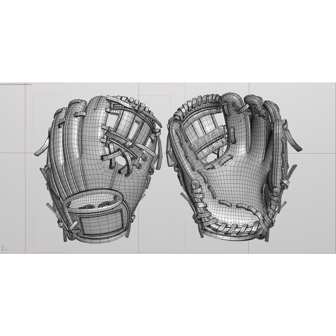 Baseball Glove 3D Model – High Poly Photorealistic Asset, FBX, OBJ - View 18