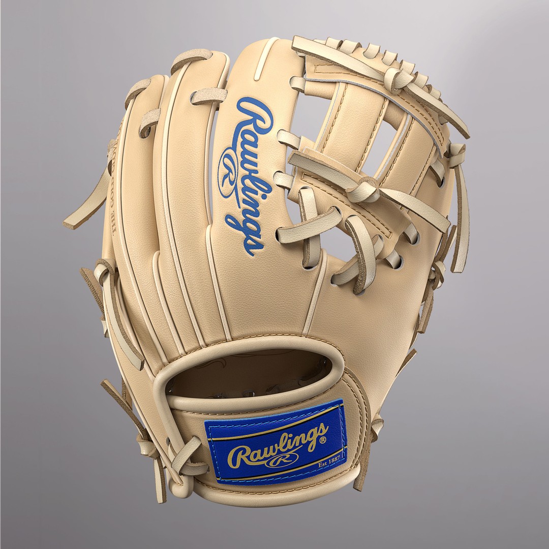 Baseball Glove 3D Model – High Poly Photorealistic Asset, FBX, OBJ - View 3