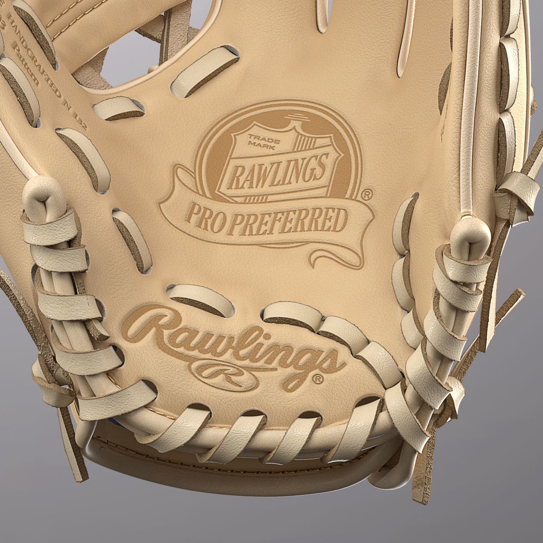 Baseball Glove 3D Model – High Poly Photorealistic Asset, FBX, OBJ - View 5
