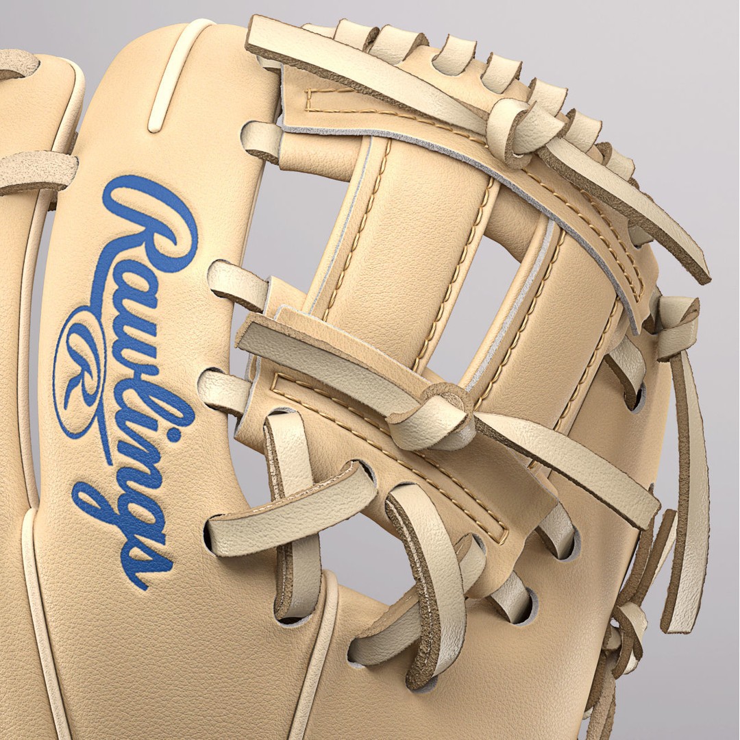 Baseball Glove 3D Model – High Poly Photorealistic Asset, FBX, OBJ - View 7