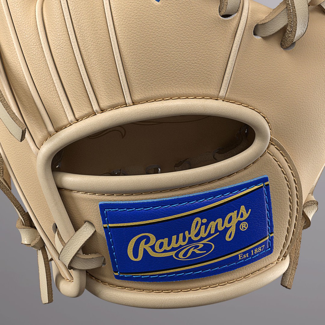Baseball Glove 3D Model – High Poly Photorealistic Asset, FBX, OBJ - View 8
