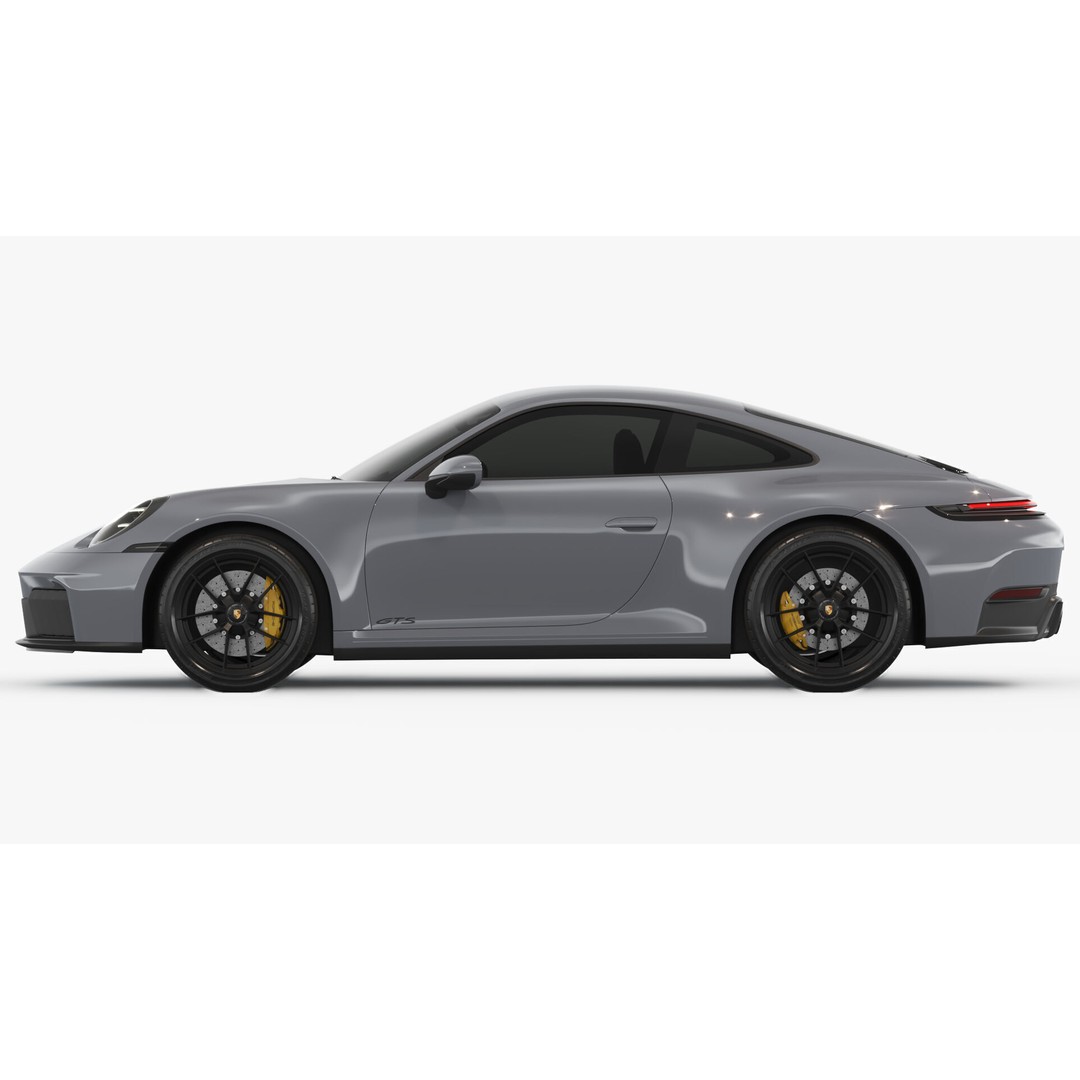 Porsche 911 Carrera GTS 3D Model – High Poly Sports Car, FBX/OBJ - View 10