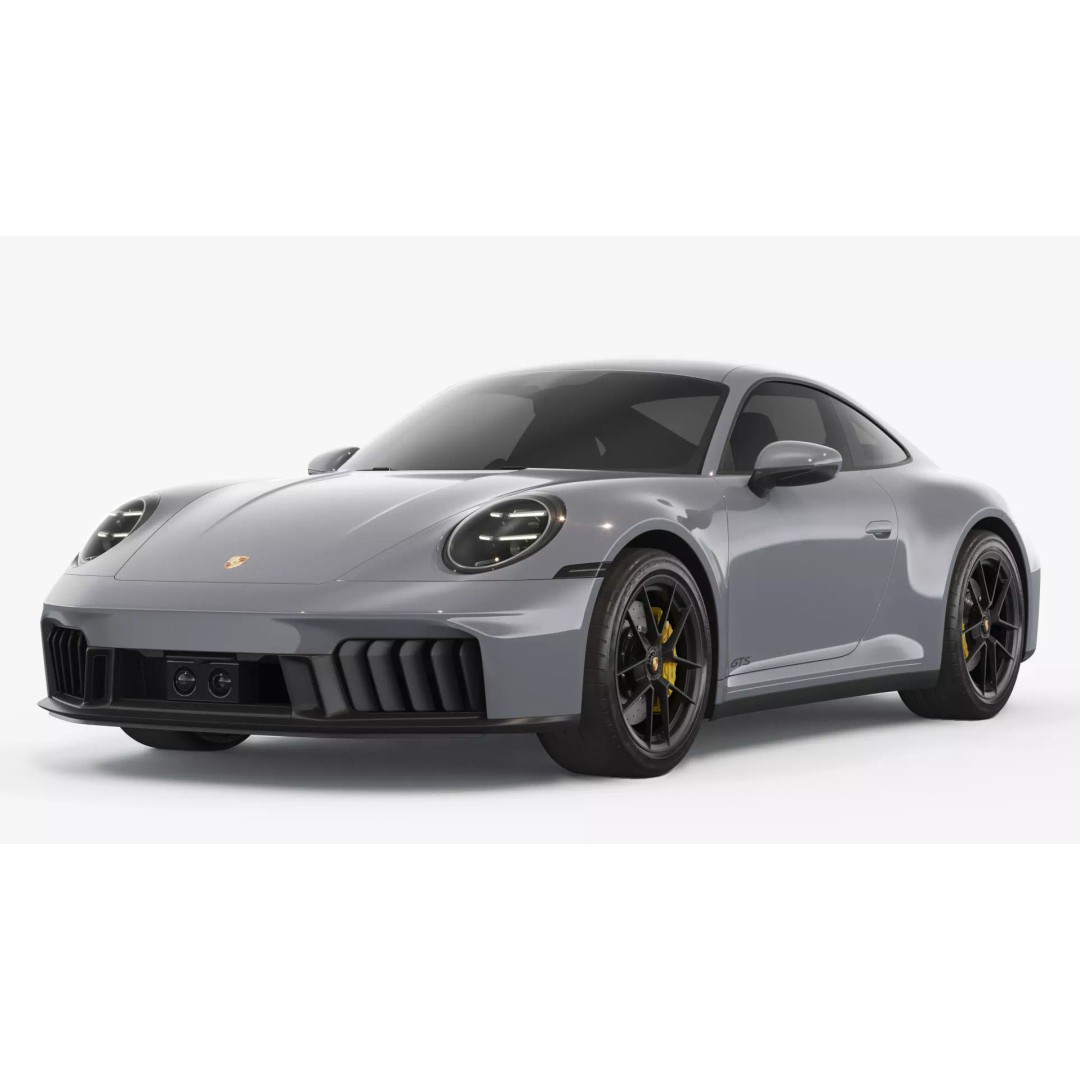 Porsche 911 Carrera GTS 3D Model – High Poly Sports Car, FBX/OBJ - View 2