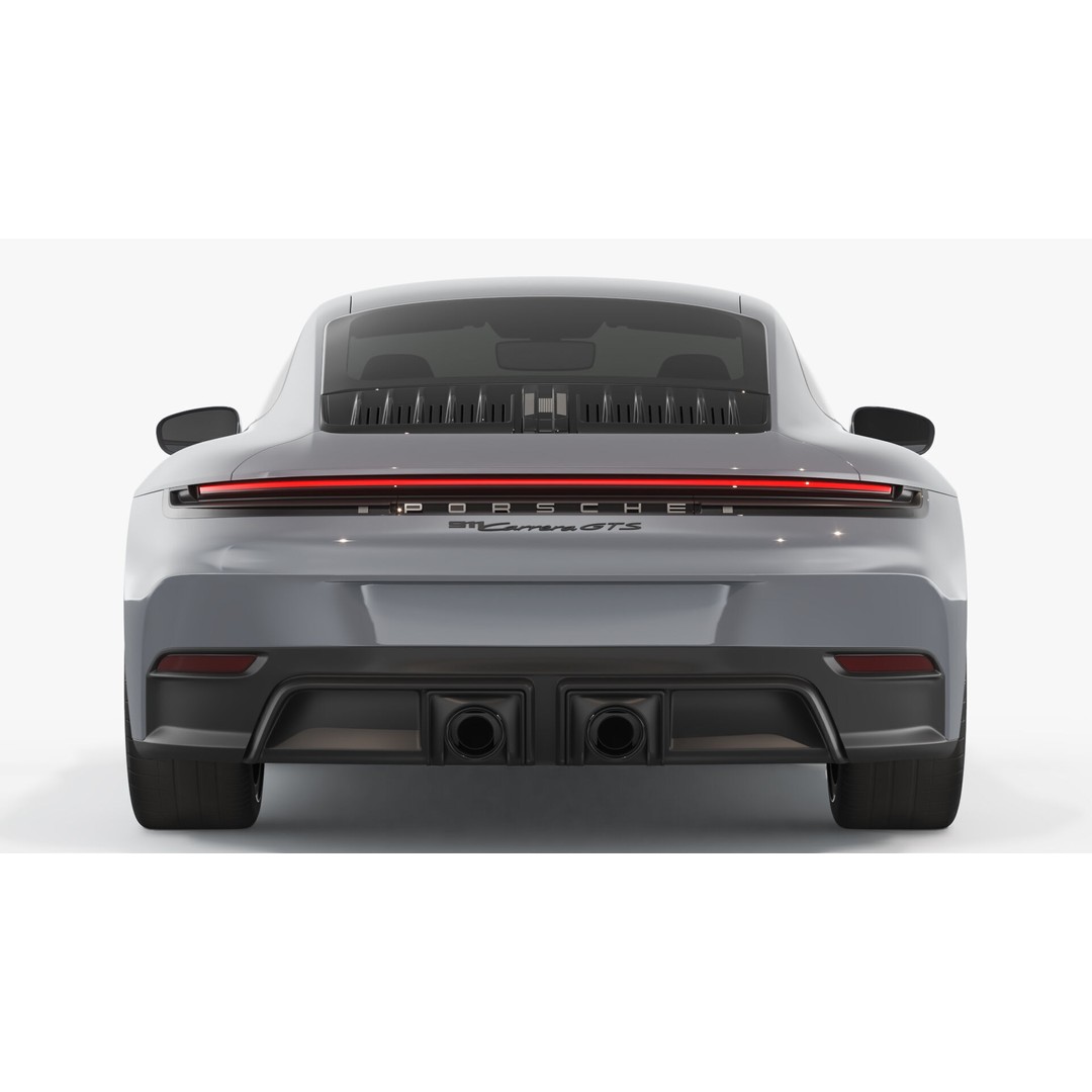 Porsche 911 Carrera GTS 3D Model – High Poly Sports Car, FBX/OBJ - View 9