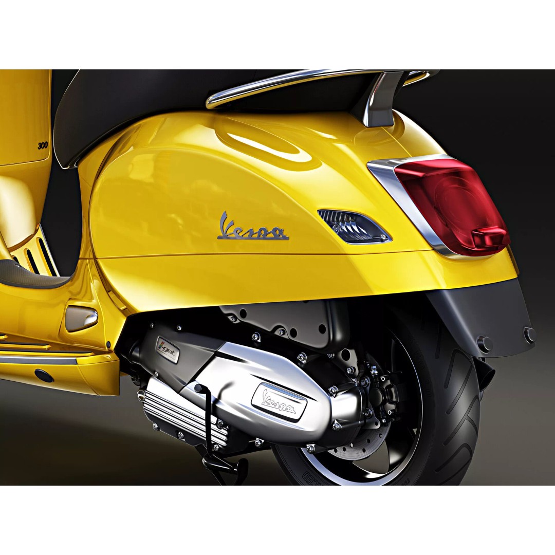 2020 Vespa GTS Super HPE 3D Model – High Poly PBR Game Asset, FBX, OBJ - View 11