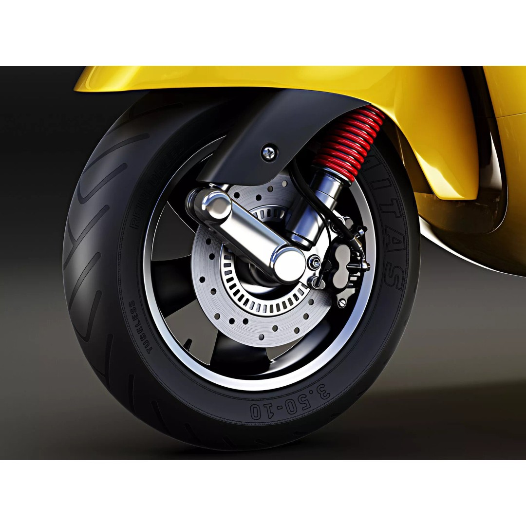 2020 Vespa GTS Super HPE 3D Model – High Poly PBR Game Asset, FBX, OBJ - View 16