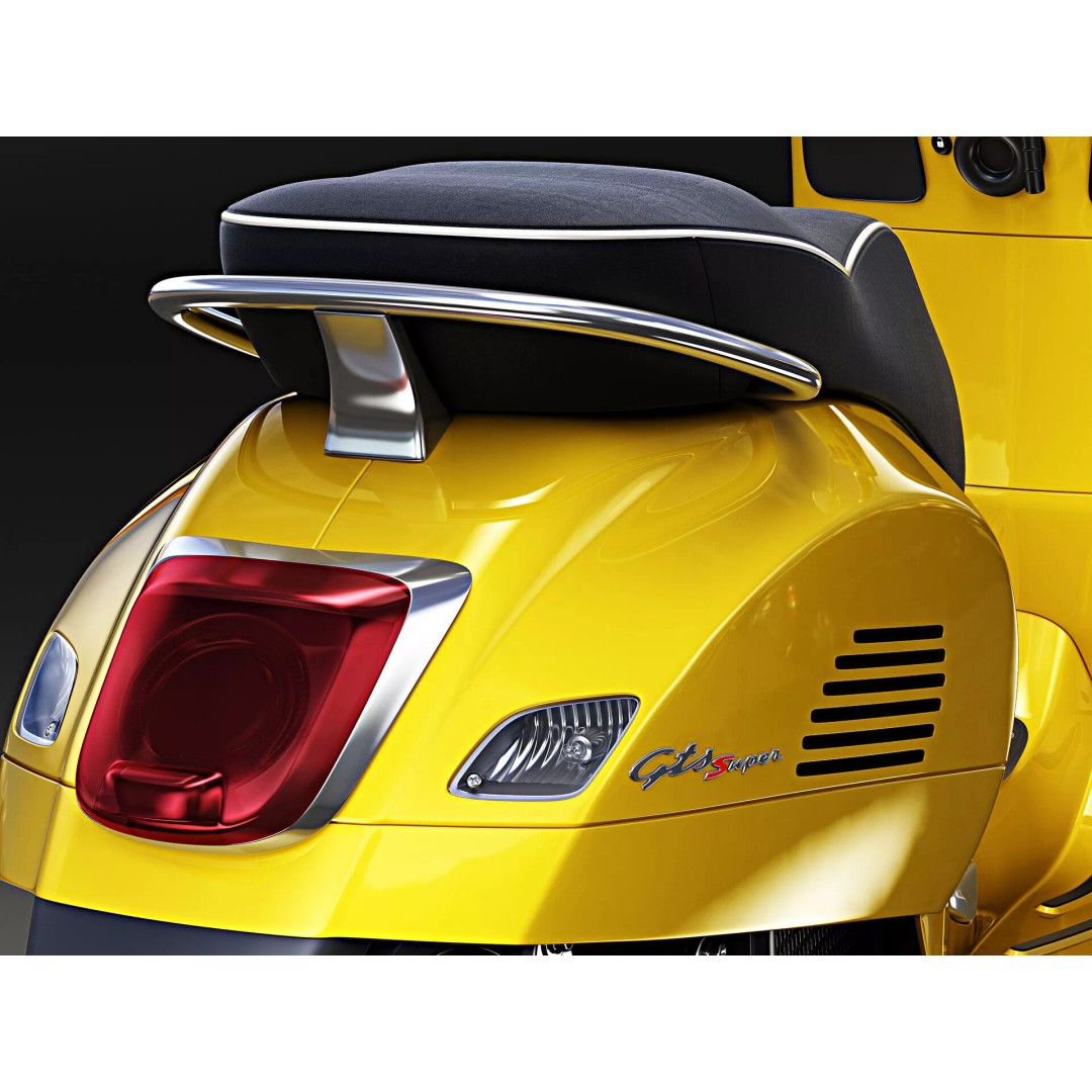 2020 Vespa GTS Super HPE 3D Model – High Poly PBR Game Asset, FBX, OBJ - View 17