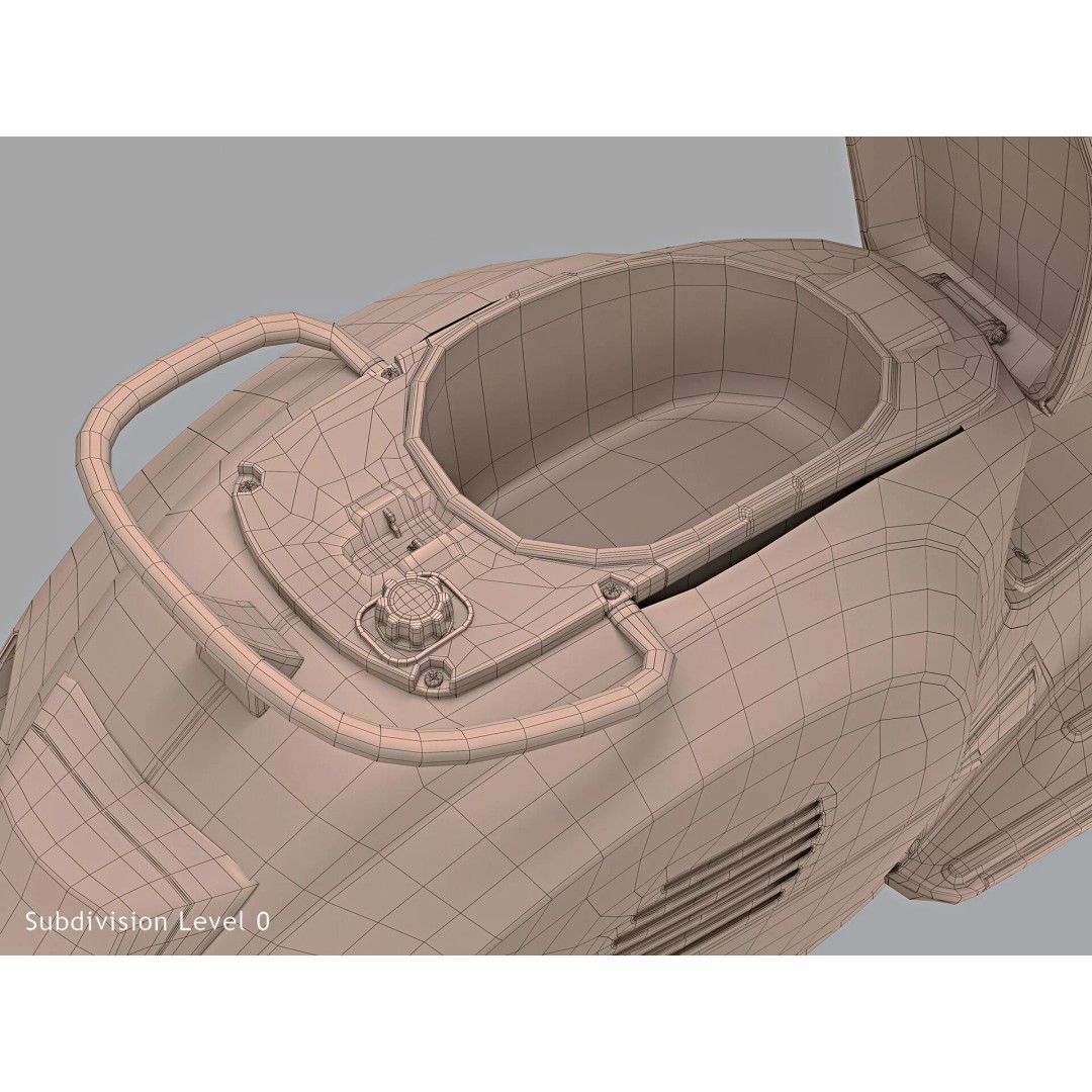 2020 Vespa GTS Super HPE 3D Model – High Poly PBR Game Asset, FBX, OBJ - View 22