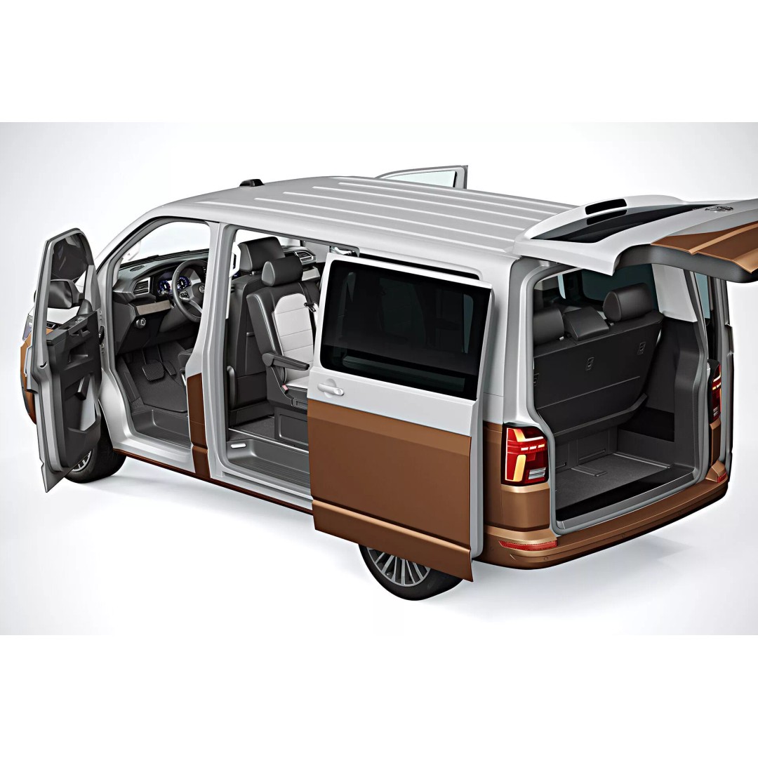 2020 Volkswagen Transporter T6.1 3D Model – Photorealistic Game Asset, FBX, OBJ - View 10