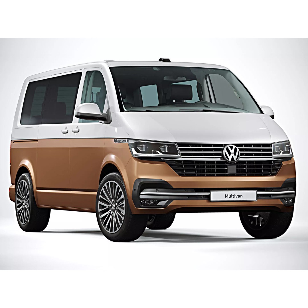 2020 Volkswagen Transporter T6.1 3D Model – Photorealistic Game Asset, FBX, OBJ - View 2