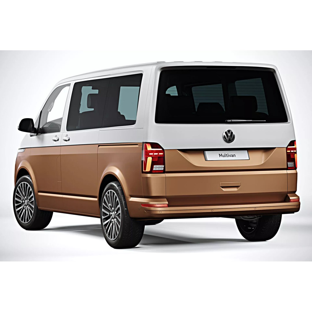 2020 Volkswagen Transporter T6.1 3D Model – Photorealistic Game Asset, FBX, OBJ - View 3