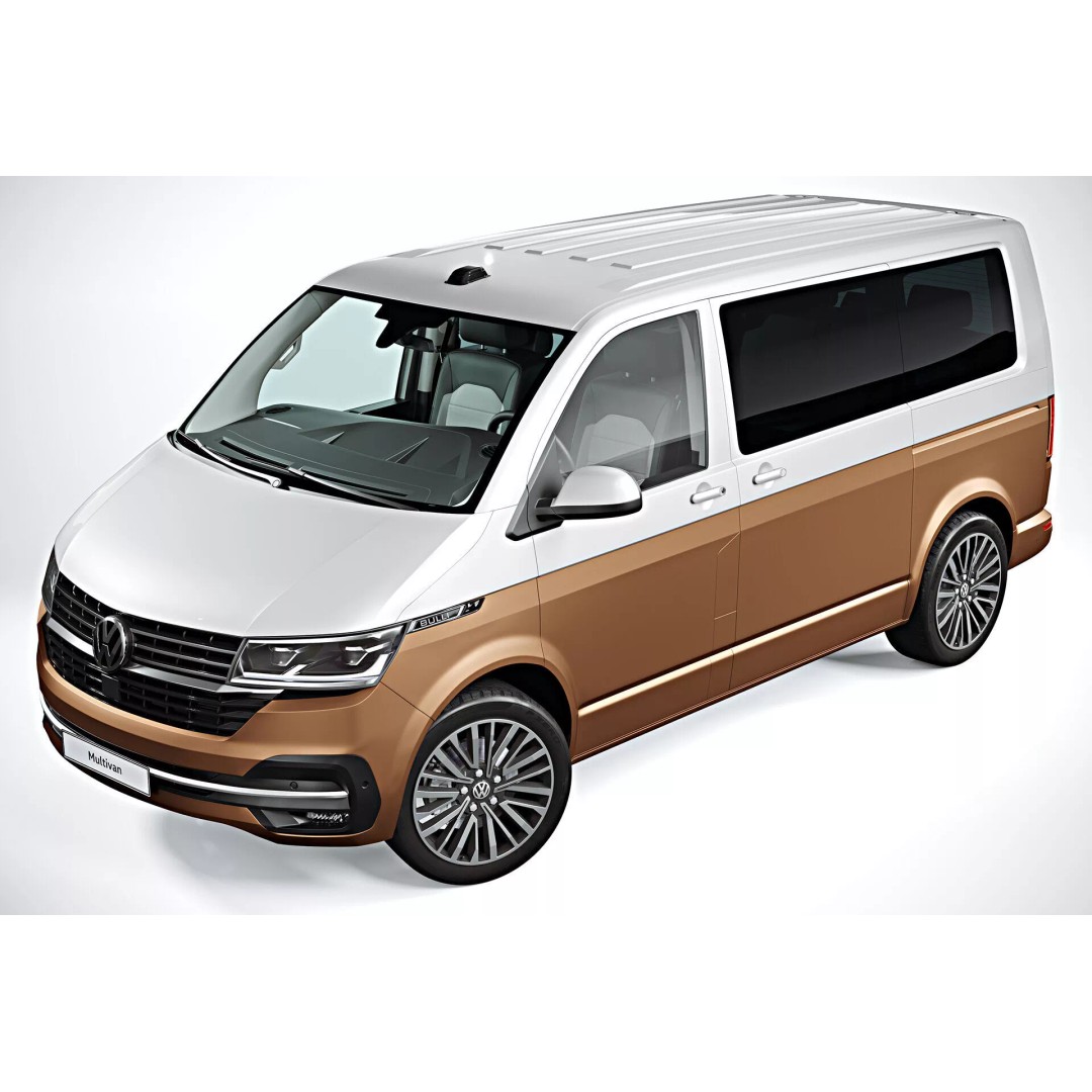 2020 Volkswagen Transporter T6.1 3D Model – Photorealistic Game Asset, FBX, OBJ - View 7