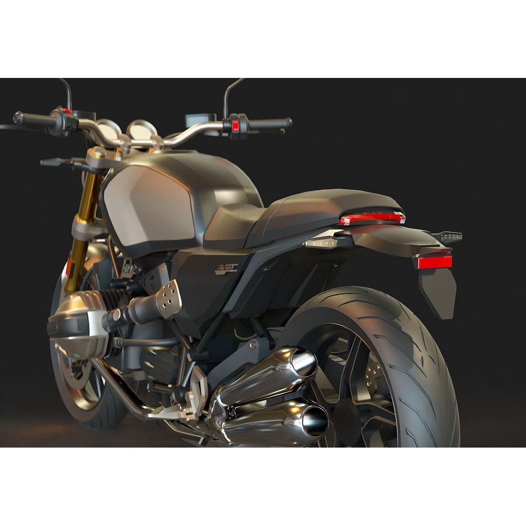 R-12-Ninet 3D Model – Realistic Motorcycle Base Mesh, FBX