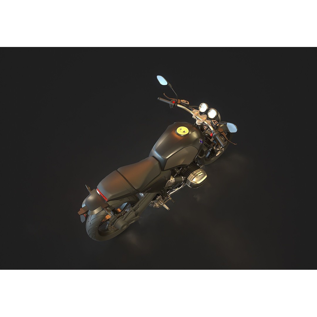 R-12-Ninet 3D Model – Realistic Motorcycle Base Mesh, FBX - View 4