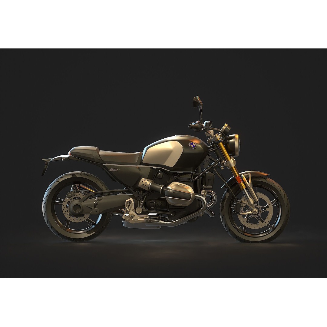 R-12-Ninet 3D Model – Realistic Motorcycle Base Mesh, FBX - View 5