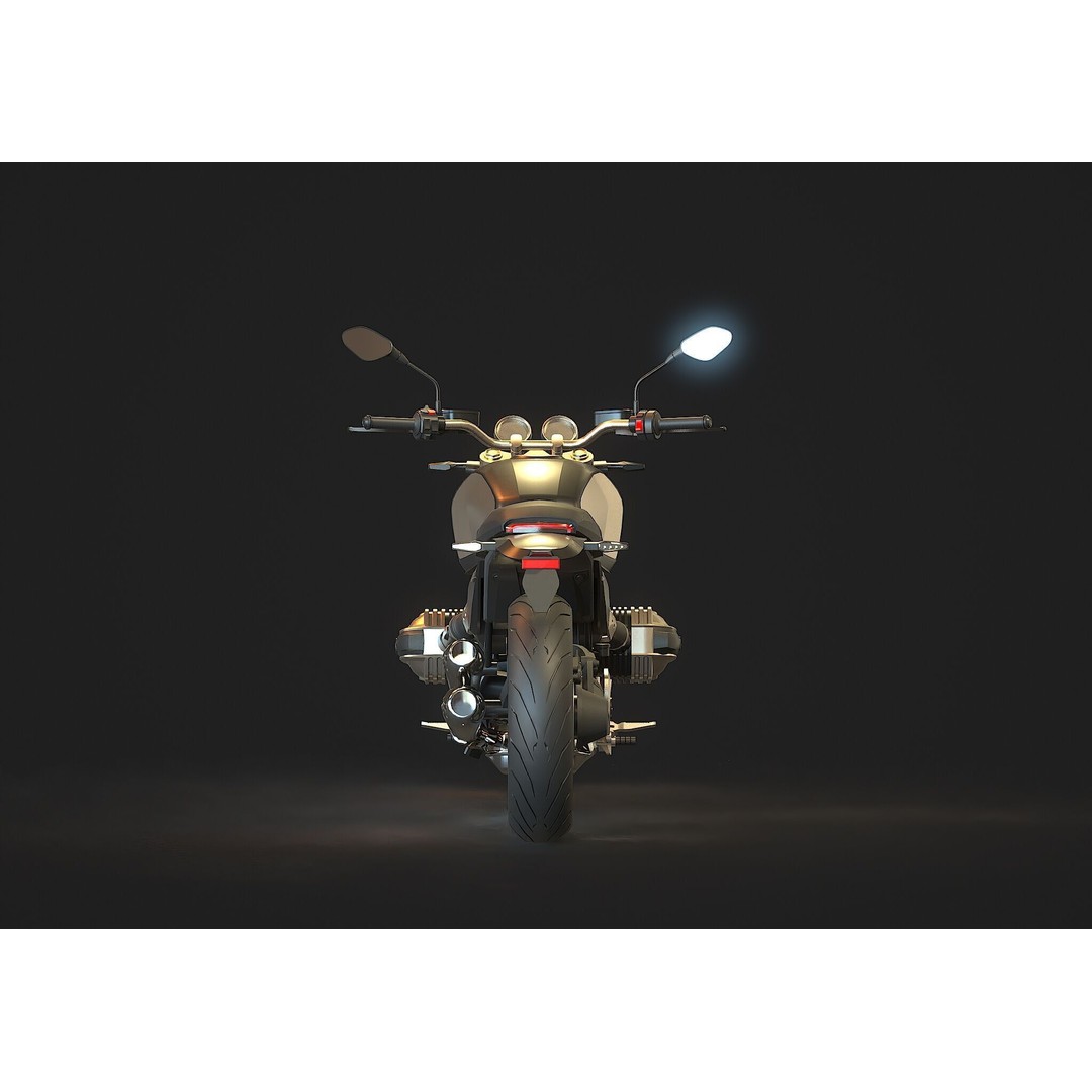 R-12-Ninet 3D Model – Realistic Motorcycle Base Mesh, FBX - View 7