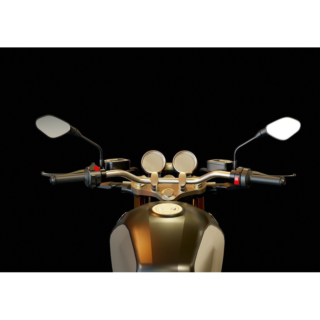 R-12-Ninet 3D Model – Realistic Motorcycle Base Mesh, FBX - View 9