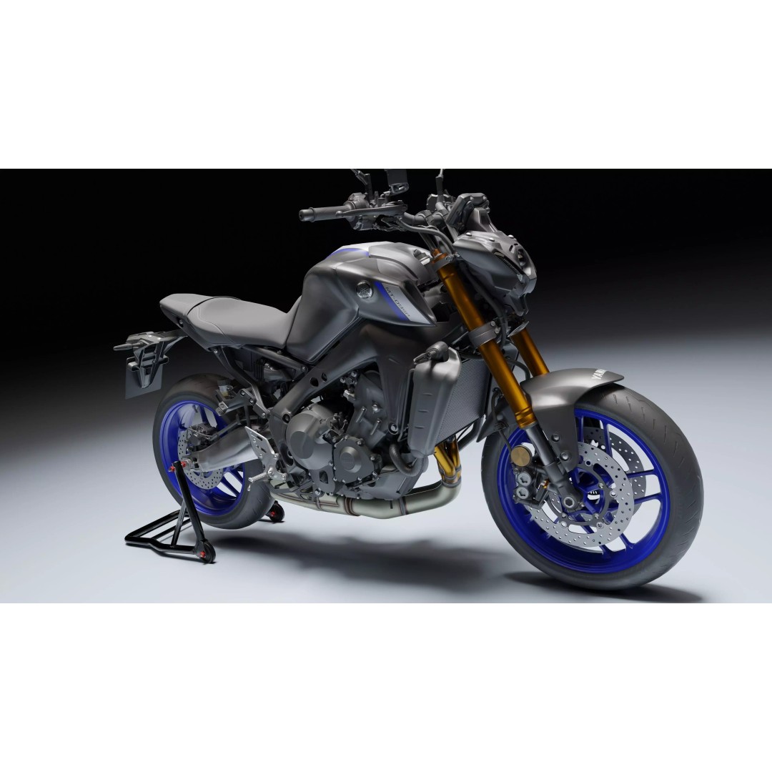 Yamaha MT-09 SP 2021 3D Model – Low Poly Game Asset, Blender, FBX - View 9