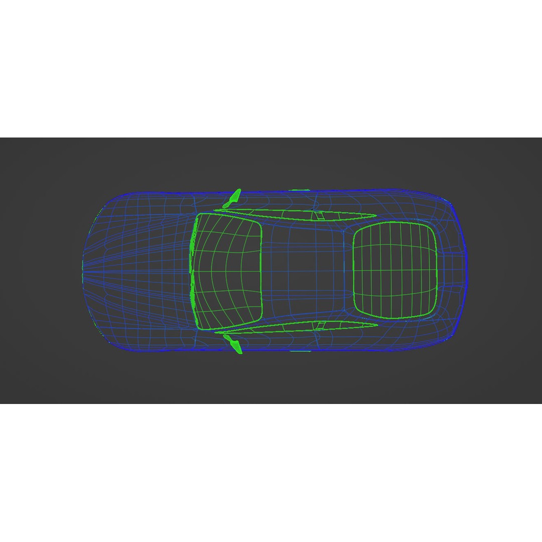 Blue Concept Car 3D Model – Unique Design, Game-Ready, Blender - View 10