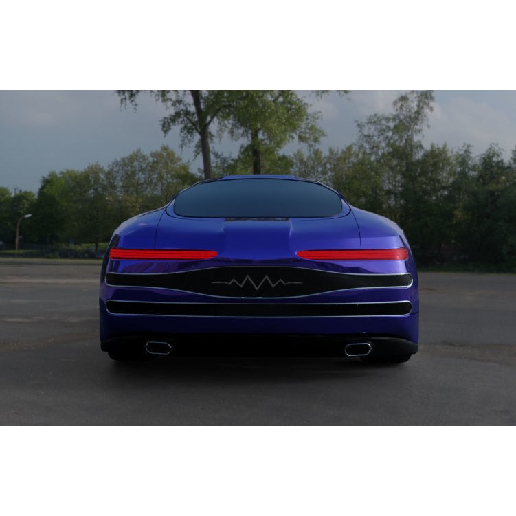 Blue Concept Car 3D Model – Unique Design, Game-Ready, Blender - View 11
