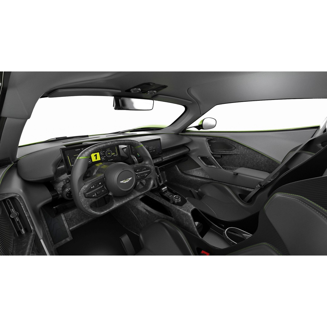 Aston Martin Valhalla 2026 3D Model – High Poly Sports Car, FBX, OBJ, Blender - View 22