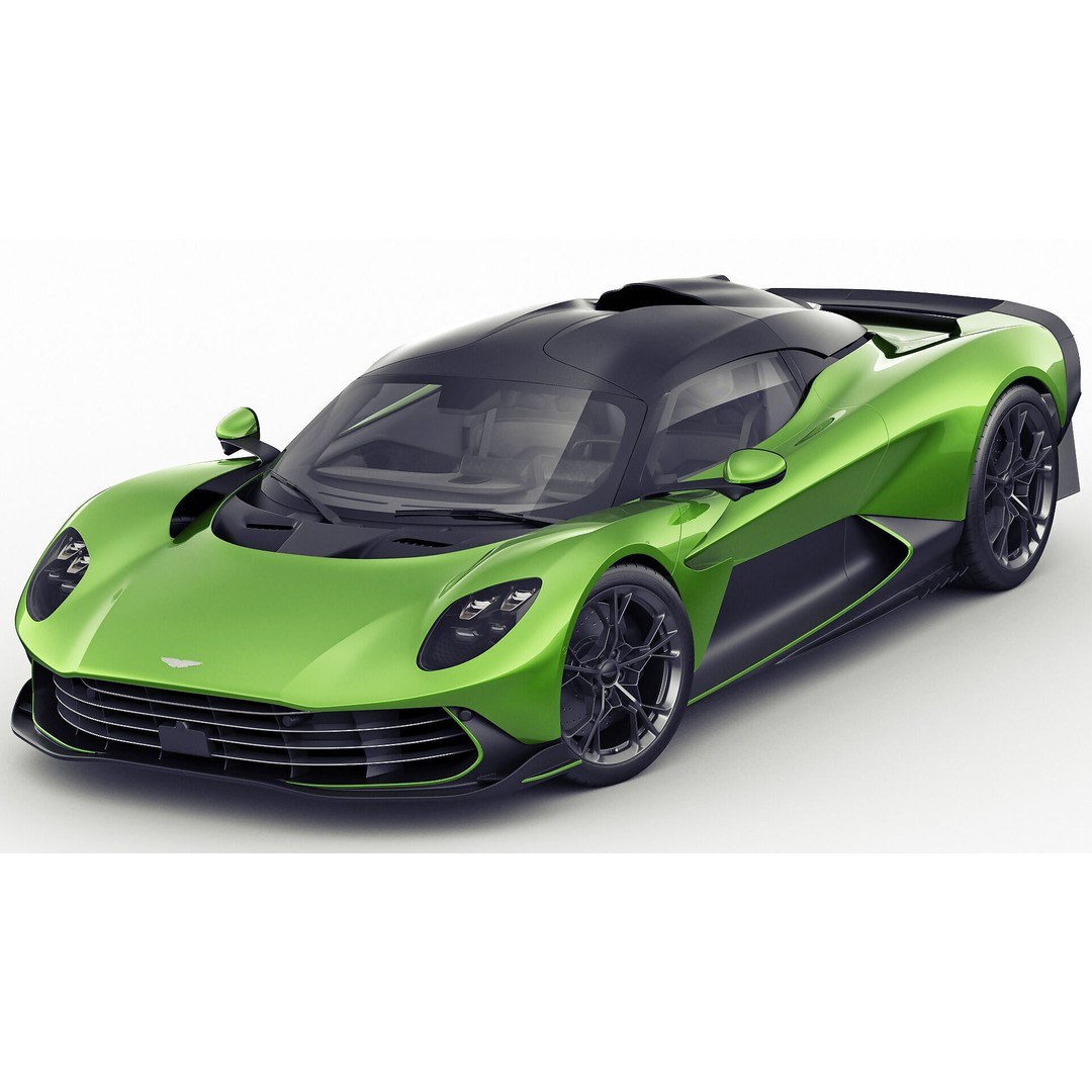 Aston Martin Valhalla 2026 3D Model – High Poly Sports Car, FBX, OBJ, Blender - View 3