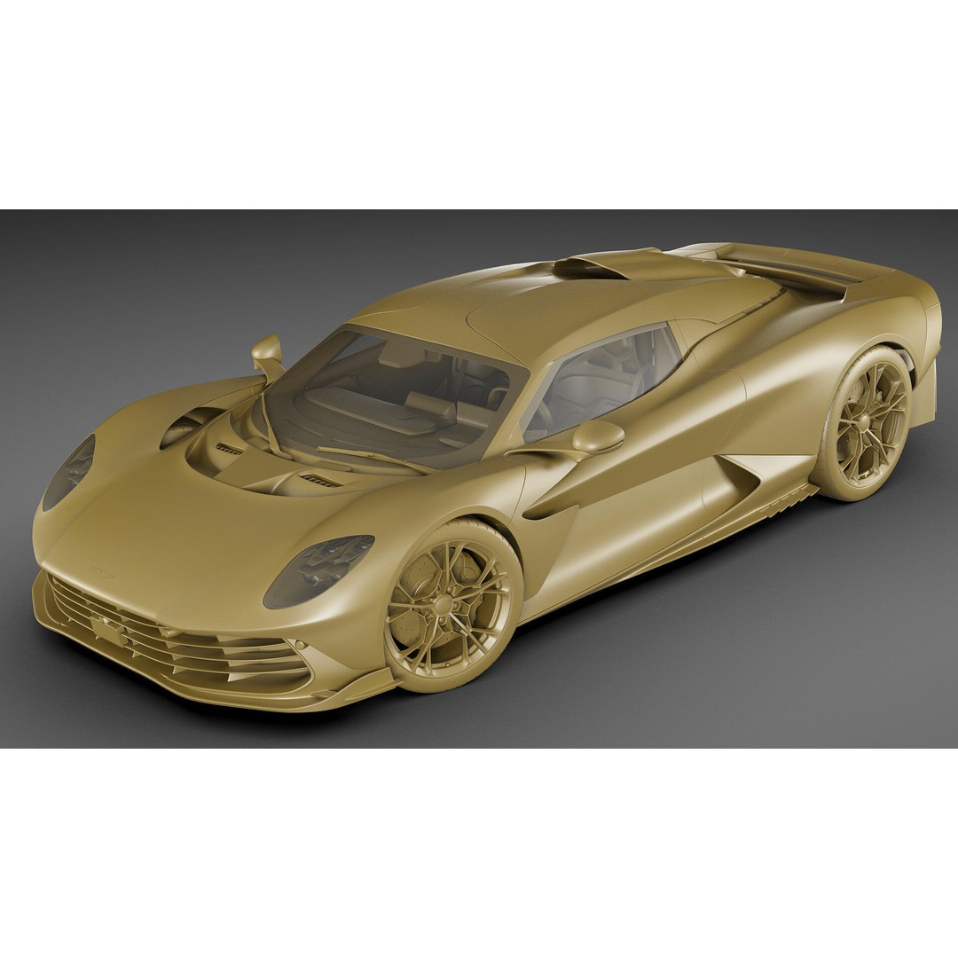Aston Martin Valhalla 2026 3D Model – High Poly Sports Car, FBX, OBJ, Blender - View 31