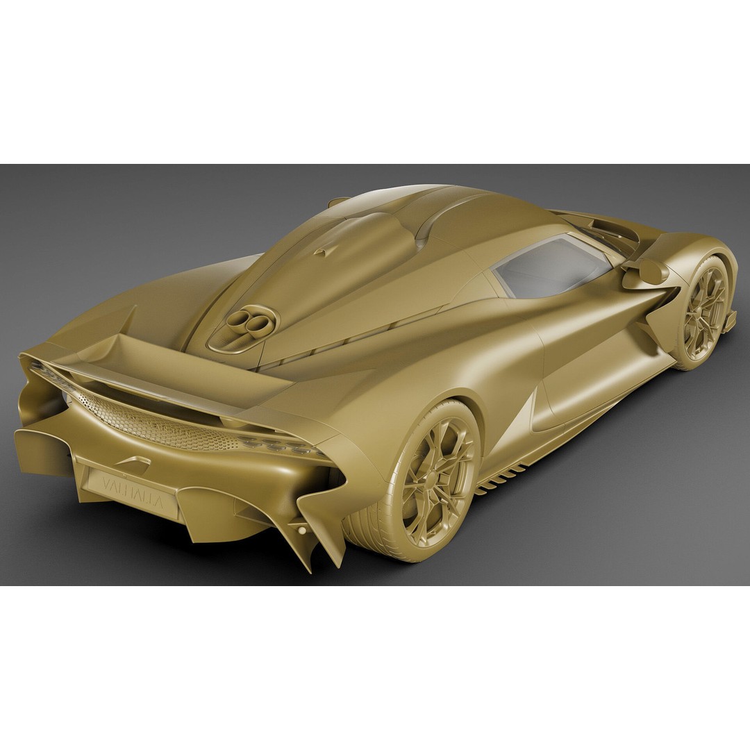 Aston Martin Valhalla 2026 3D Model – High Poly Sports Car, FBX, OBJ, Blender - View 32
