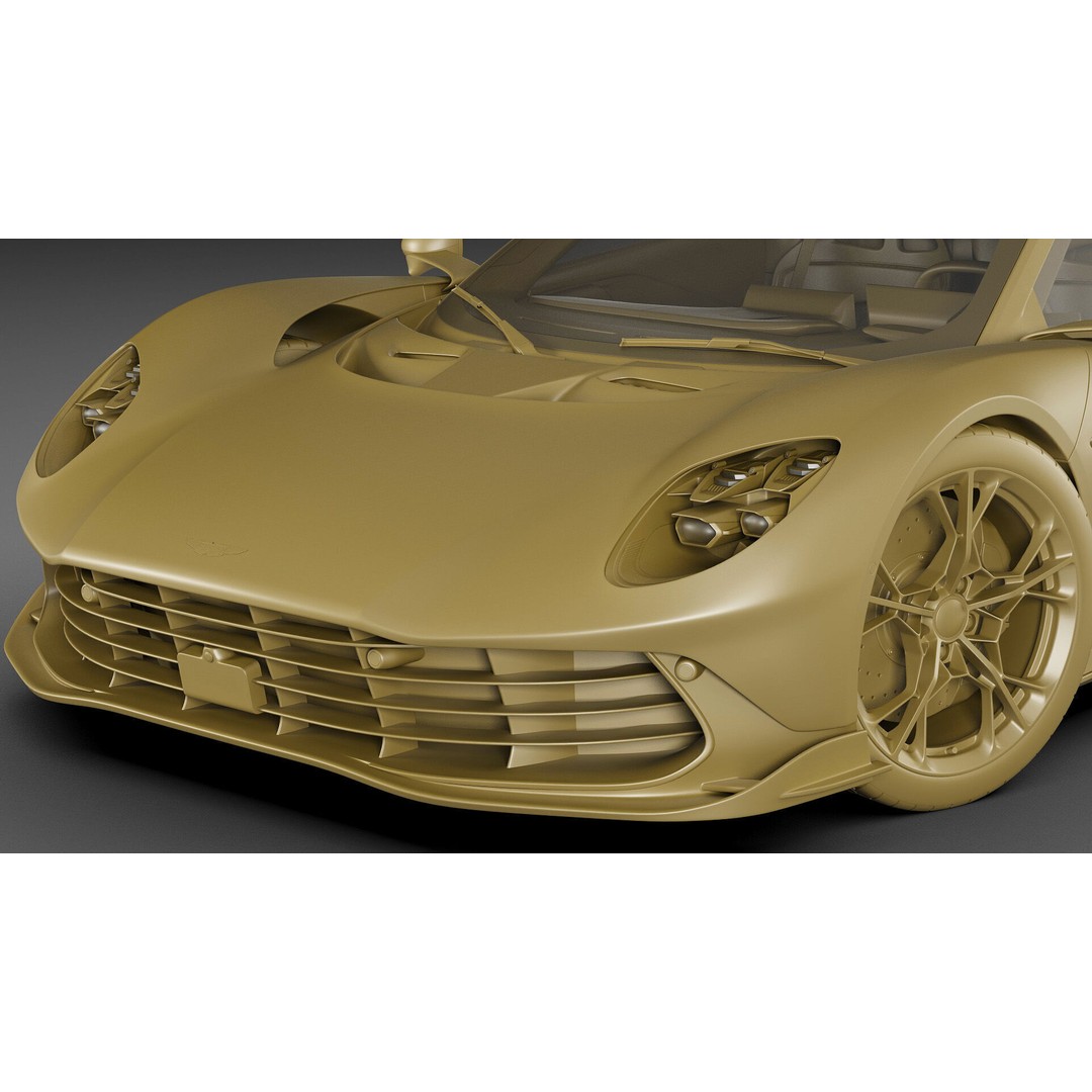 Aston Martin Valhalla 2026 3D Model – High Poly Sports Car, FBX, OBJ, Blender - View 33