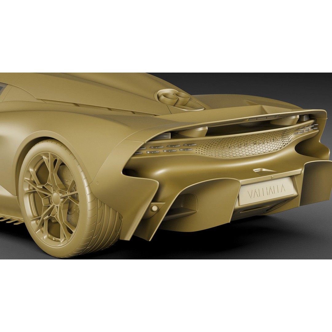 Aston Martin Valhalla 2026 3D Model – High Poly Sports Car, FBX, OBJ, Blender - View 34