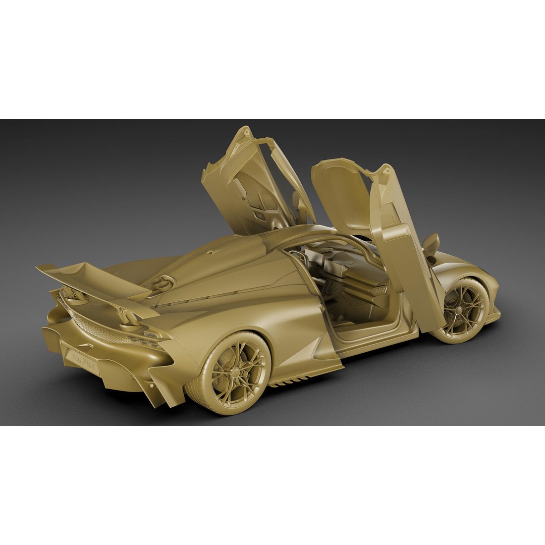 Aston Martin Valhalla 2026 3D Model – High Poly Sports Car, FBX, OBJ, Blender - View 37