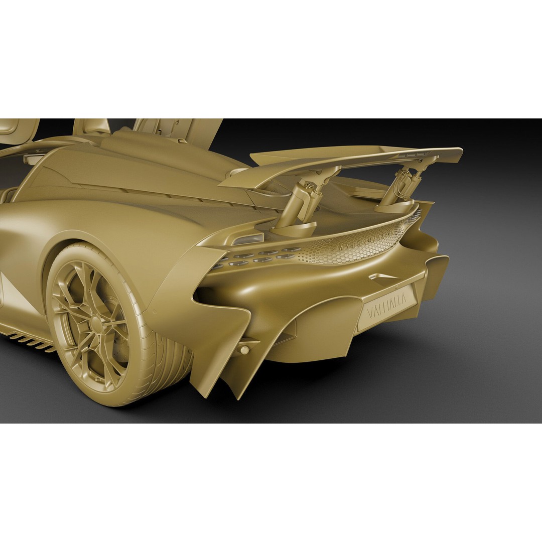 Aston Martin Valhalla 2026 3D Model – High Poly Sports Car, FBX, OBJ, Blender - View 38