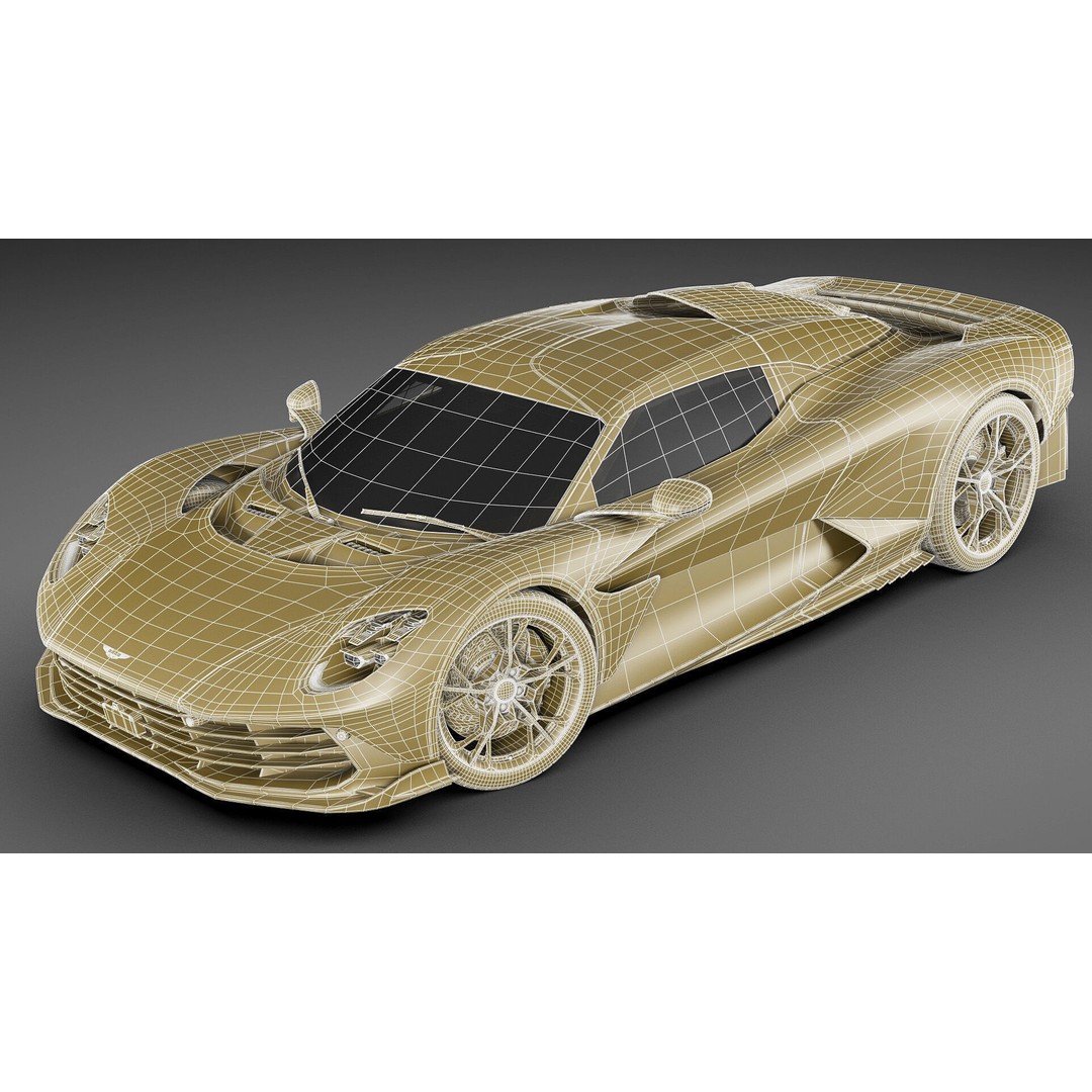 Aston Martin Valhalla 2026 3D Model – High Poly Sports Car, FBX, OBJ, Blender - View 39